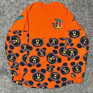 Orange Graphic Pumpkin Face Long Sleeve Tee from Spirit Jersey